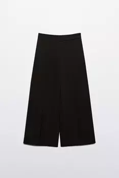 Брюки-кюлоты широкие костюмные со стрелками