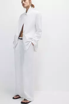 Брюки широкие костюмные со стрелками