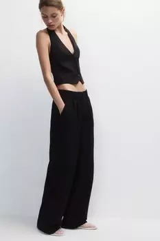 Брюки широкие костюмные со стрелками