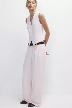 Брюки широкие костюмные со стрелками