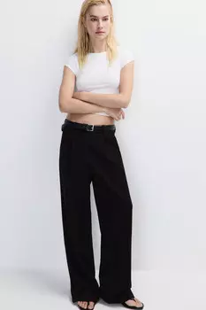 Брюки широкие костюмные со стрелками