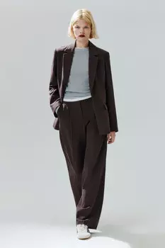 Брюки широкие с высокой посадкой