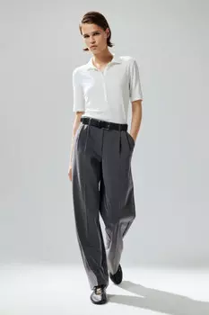 Брюки широкие с высокой посадкой