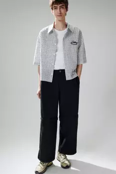 Брюки широкие со съемным низом