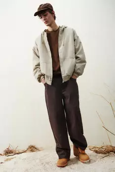 Брюки широкие со швами