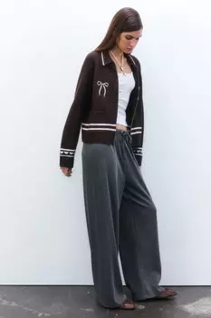 Брюки широкие трикотажные