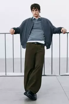 Брюки skater fit широкие хлопковые