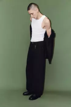 Брюки skater fit широкие хлопковые