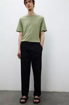 Брюки зауженные из хлопка