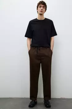 Брюки зауженные из хлопка