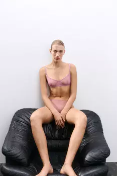 Бюстгальтер-бра из тонкой сетки