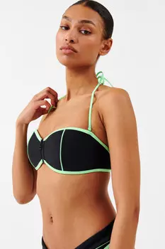 Бюстгальтер купальный на тонких завязках