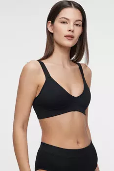 Бюстгальтер-топ купальный бесшовный на широких бретелях