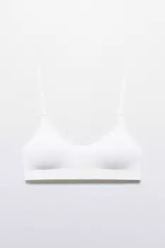 Бюстгальтер-топ бесшовный в рубчик