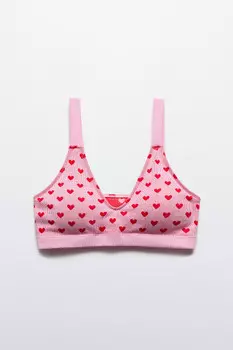 Бюстгальтер-топ бесшовный в сердечко
