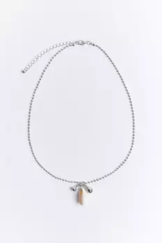 Цепочка на шею с ракушкой и пирсингом