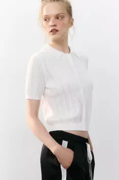 Джемпер ажурный на пуговицах