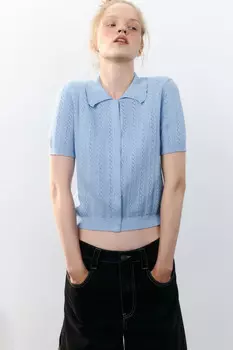 Джемпер ажурный на пуговицах