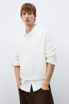 Джемпер из тонкого вязаного трикотажа