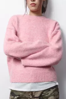 Джемпер свободный крупной вязки