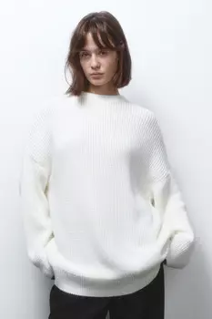 Джемпер толстой вязки из хлопковой пряжи