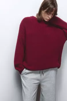 Джемпер толстой вязки из хлопковой пряжи