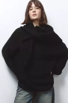 Джемпер толстой вязки из хлопковой пряжи