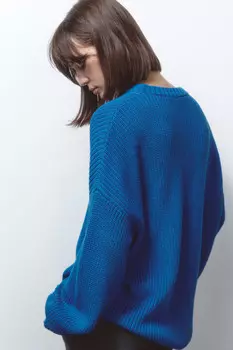 Джемпер толстой вязки из хлопковой пряжи