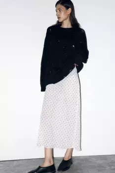 Джемпер толстой вязки рваный