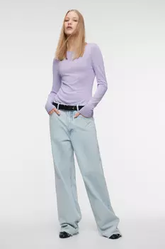 Джемпер вискозный облегающий с вырезом-лодочкой