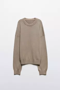 Джемпер вязаный базовый из хлопка