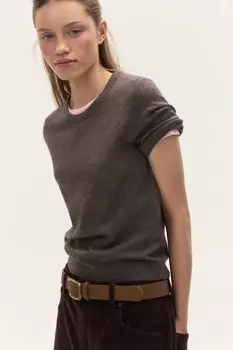 Джемпер вязаный с короткими рукавами