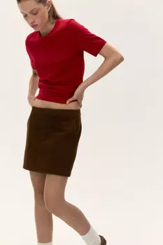 Джемпер вязаный с короткими рукавами