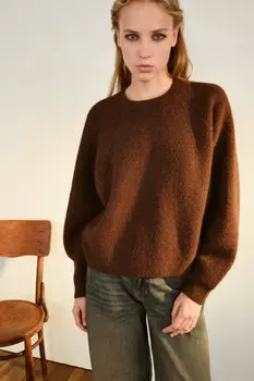 Джемпер вязаный с рукавами-реглан