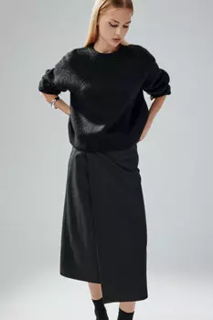 Джемпер вязаный с шерстью