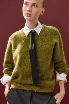 Джемпер вязаный с шерстью