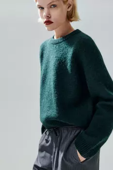 Джемпер вязаный с шерстью