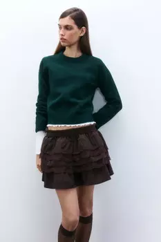 Джемпер вязаный с шерстью