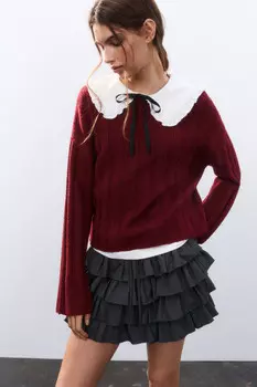 Джемпер вязаный с шерстью