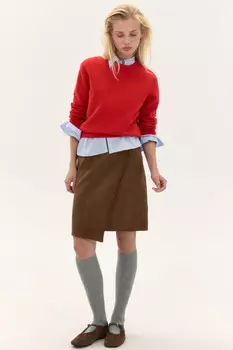 Джемпер вязаный свободный