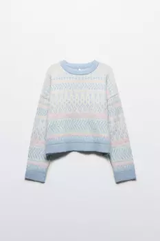 Джемпер вязаный со скандинавским узором