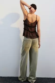 Джинсы baggy fit с тинтованным окрашиванием