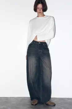 Джинсы baggy fit широкие со средней посадкой