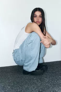 Джинсы baggy fit со средней посадкой