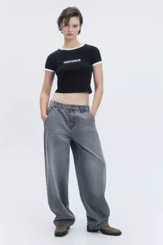 Джинсы baggy fit со средней посадкой