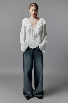 Джинсы baggy fit со средней посадкой