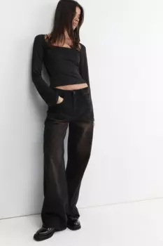 Джинсы baggy fit со средней посадкой