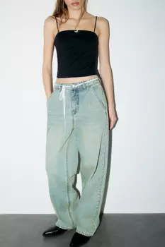 Джинсы baggy fit со средней посадкой