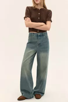 Джинсы baggy fit со средней посадкой