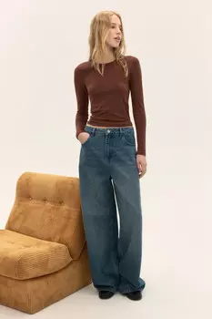 Джинсы baggy fit со средней посадкой